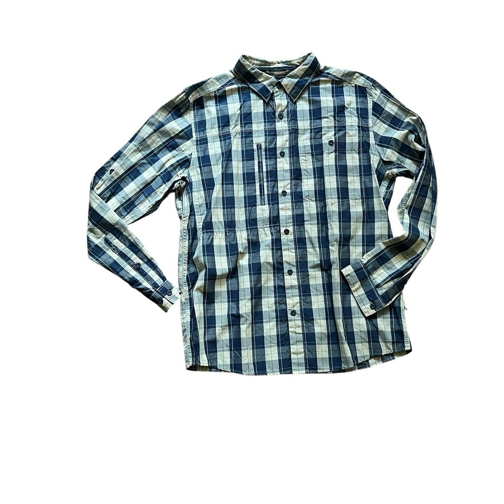 Patagonia‎ Gallegos Plaid Button Up Hiking Zip Pocket Shirt Men's, ,EDIUM